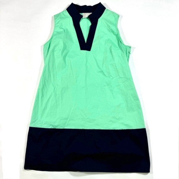 STS Sail To Sable Colorblock Shift Dress Size XL Green Blue - Picture 1 of 6